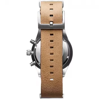 MVMT dameshorloge D-MV01-WT (42 mm) - witte wijzerplaat, witte leren band