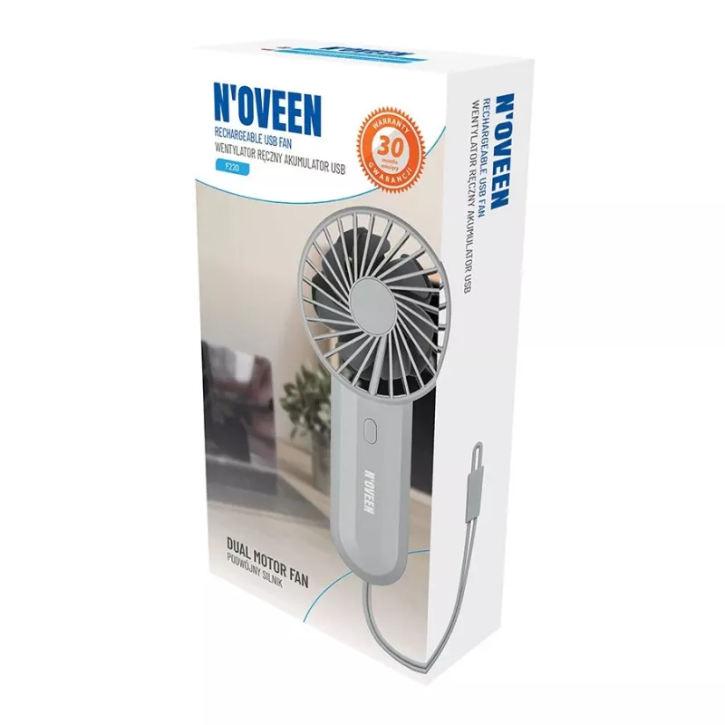 N'OVEEN NOVEEN F220 USB oplaadbare handventilator