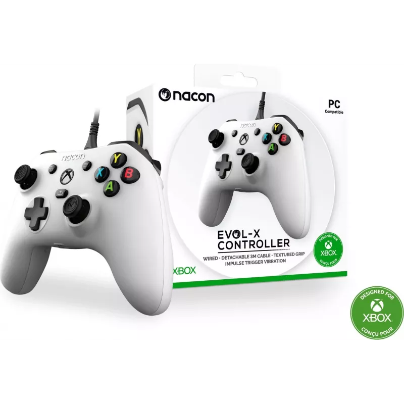 NACON EVOL-X bedrade controller voor Xbox Series X|S, Xbox One, pc - wit