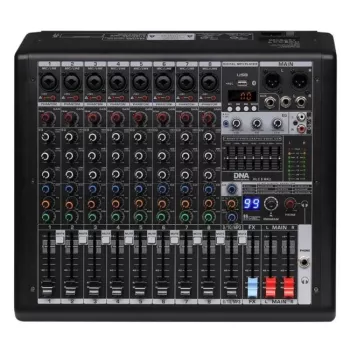 NATEC DNA HLC 8 MK2 Analoge Sound Mixer 8 kanalen