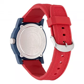Nautica Atlantic heren quartz analoog horloge NAPATF204 blauwe wijzerplaat blauwe siliconenband 42,5mm