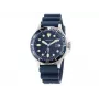 Nautica Coral Bay heren duikhorloge NAPCBS304 43mm blauwe siliconenband
