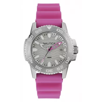 Nautica Heren NAI12533G Analoog quartz horloge 42mm blauwe wijzerplaat blauwe siliconenband