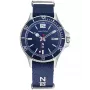 Nautica heren NAPABS904 analoog quartz horloge 43mm blauwe siliconeband