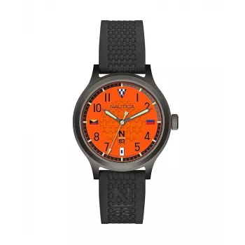 Nautica heren NAPCFS915 quartz chronograaf horloge 43 mm blauwe wijzerplaat siliconenband