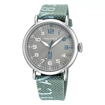Nautica heren NAPLSF019 analoog quartz RVS horloge 40mm blauwe wijzerplaat
