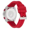Nautica heren chronograaf Pacific Beach met blauwe wijzerplaat en siliconen band NAPTCF205