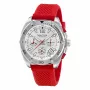 Nautica heren chronograaf Pacific Beach met blauwe wijzerplaat en siliconen band NAPTCF205