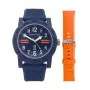 Nautica herenhorloge NAPATS306 42,5mm blauwe wijzerplaat siliconenband