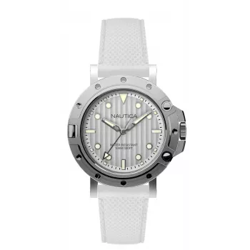 Nautica NAD12548G unisex horloge 40mm blauwe wijzerplaat siliconen band