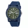 Nautica NAPATS305 heren quartz analoog horloge blauwe wijzerplaat siliconenband 42,5mm