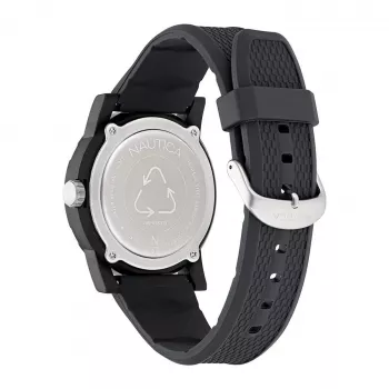 Nautica Pacific Beach heren quartz analoog horloge NAPATS303 blauw silicone 42,5mm
