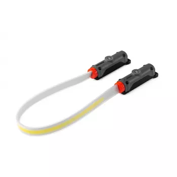 NEBO Bando 1K Strap Light 1000 lumen USB-C oplaadbare hoofdlamp met magneetvoet - grijs