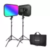NEEWER RGB168 RGB LED-videolichtset, 2-pack 60W 2500-8500K