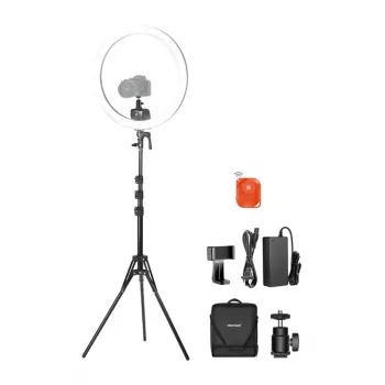 NEEWER SRP18C 17 cm selfie-kit met ronde LED-telefoonlamp