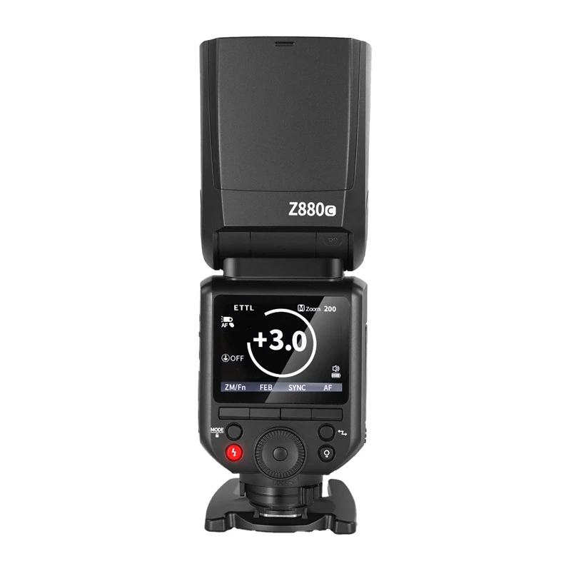 Neewer Z880-C cameraflitser met lithiumaccu