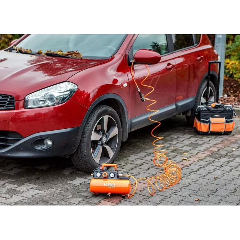 NEO TOOLS 04-620 oliegesmeerde luchtcompressor 24L 1,5kW 8bar 200L/min