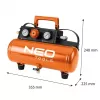 NEO TOOLS 04-620 oliegesmeerde luchtcompressor 24L 1,5kW 8bar 200L/min