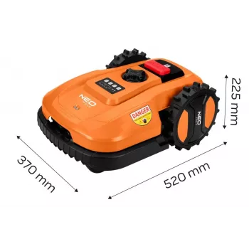 NEO Tools 04-621 40V borstelloze accu-grasmaaier met 40L grasopvangbak en mulchfunctie