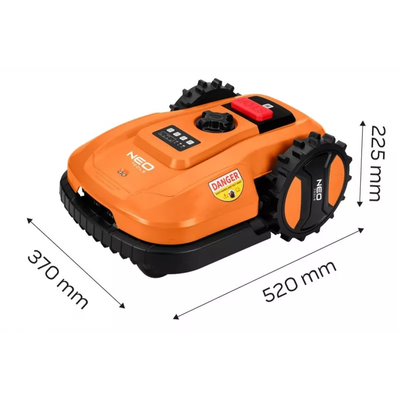 NEO Tools 04-621 40V borstelloze accu-grasmaaier met 40L grasopvangbak en mulchfunctie