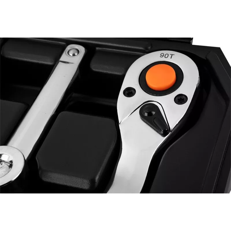 NEO Tools 10-042 1/4 inch aandrijving 46-delige dopsleutelset met bits en accessoires