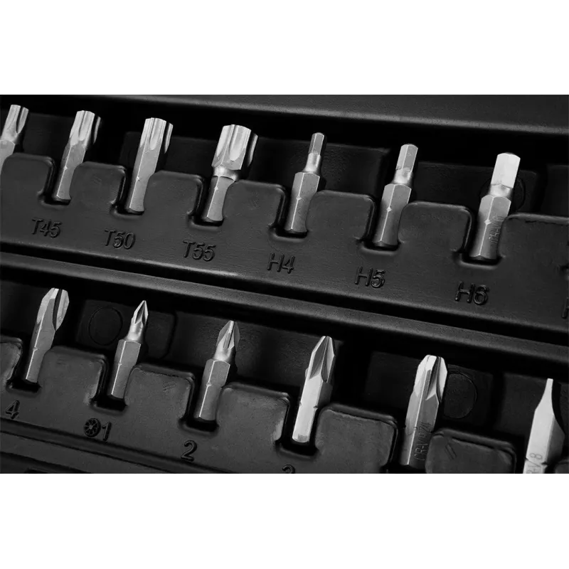 NEO Tools 10-042 1/4 inch aandrijving 46-delige dopsleutelset met bits en accessoires