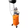 NEO TOOLS 10-811 mobiele pneumatische olie-afzuigmachine met controlebak, 80L hoofdtank, 10L kijkglas, 6-8 bar luchtdruk, 4 zwenkwielen