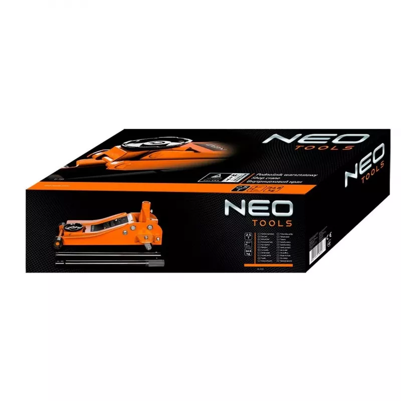 NEO TOOLS 11-731 laagprofiel hydraulische garagekrik 2,5 ton