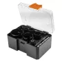 NEO TOOLS 57-923 gatenzaagset met hardmetaalpunt, 11-delig (20–64 mm), met 2 houders en koffer