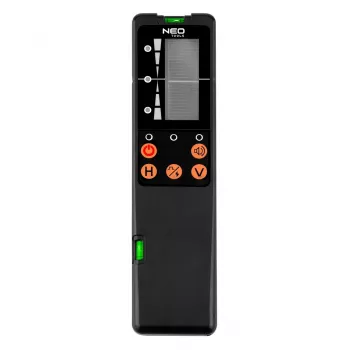 NEO TOOLS 75-151 Laserontvanger voor rode rotatielasers met dubbel LCD en stanghouder