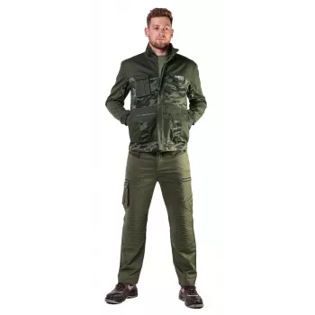 NEO TOOLS 81-211-L unisex-werkjas, grijs/zwart, maat L, 7 zakken, versterkt, EN ISO 13688
