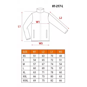 NEO TOOLS 81-217-L unisex werkjas, grijs/zwart, maat L, 65% polyester 35% katoen, 267 g/m², 7 zakken, EN ISO 13688