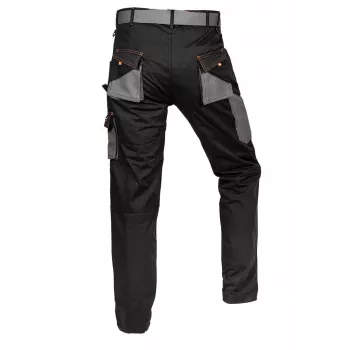 NEO TOOLS 81-238-XS Unisex beschermende werkbroek met versterkte knieën, grijs/zwart, maat XS