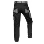 NEO TOOLS 81-238-XS Unisex beschermende werkbroek met versterkte knieën, grijs/zwart, maat XS
