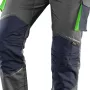 NEO Tools 81-247-XL profi-werkbroek met kniebeschermingsvakken, grijs/zwart, maat XL