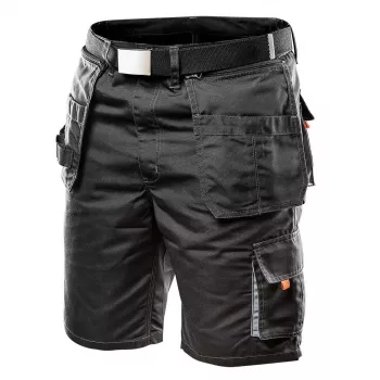 NEO Tools 81-270-XL beschermende werkbroek, grijs/zwart, maat XL, 9 zakken, EN ISO 13688