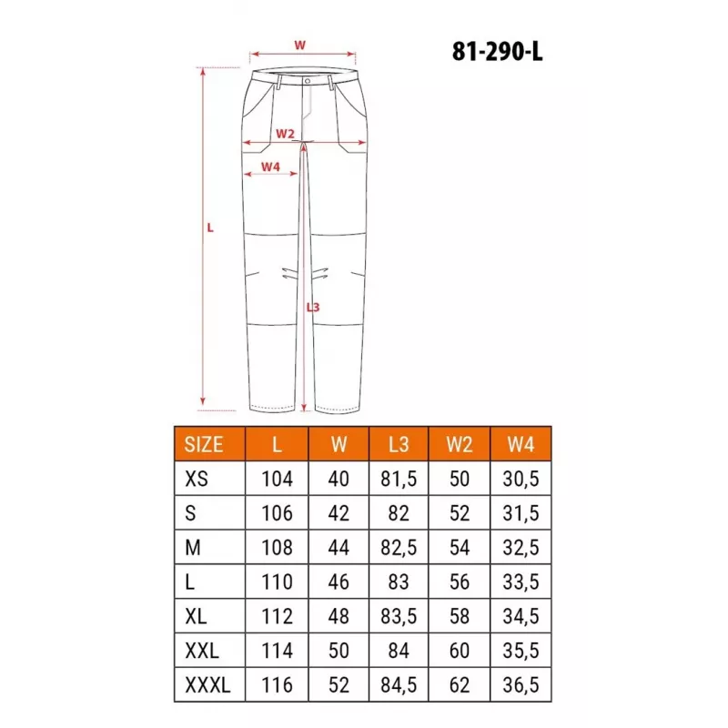 NEO Tools 81-290-L beschermingsbroek zwart maat L