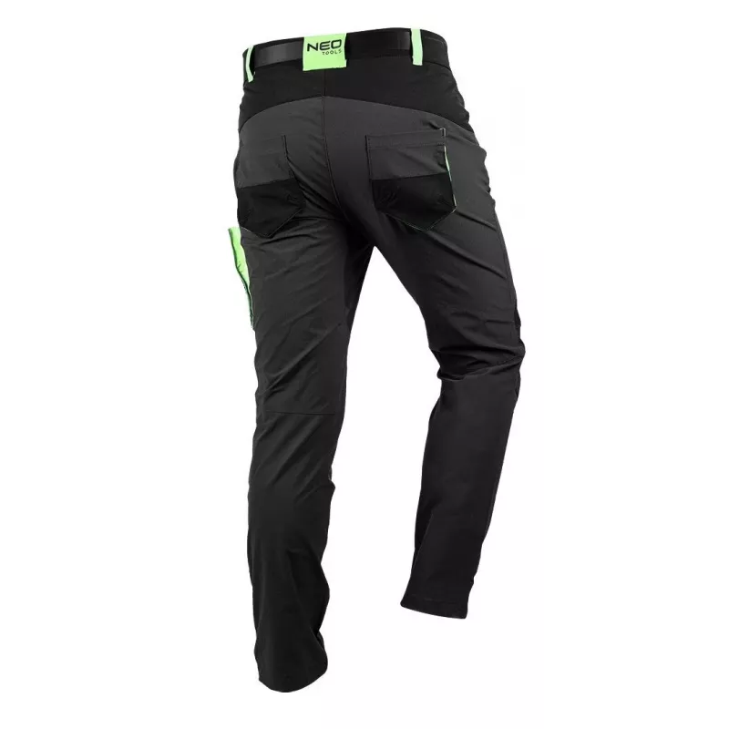 NEO Tools 81-290-M Beschermende werkbroek, Zwart, Maat M, 10 zakken, EN ISO 13688