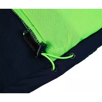 NEO TOOLS 81-559-L heren werkjas, grijs/groen, maat L, 65% polyester 35% katoen, 245 g/m², 7 zakken, versterkte ellebogen, reflecterend