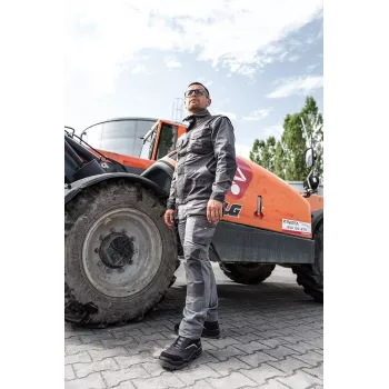 NEO Tools 82-151-46 S1P SRC veiligheidsschoenen, laag model, met stalen neus en Kevlar-doorstootbescherming, maat EU 46, zwart/grijs