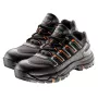 NEO TOOLS 82-712 S1P SRC veiligheidsschoenen met stalen neus en Kevlar antiperforatiezool, suède, zwart/grijs, maat 43 EU