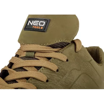 NEO TOOLS 82-741-40 Veiligheidsschoenen S1P SRC Stalen Neus en Doorstootbescherming, Maat 40, Zwart/Grijs
