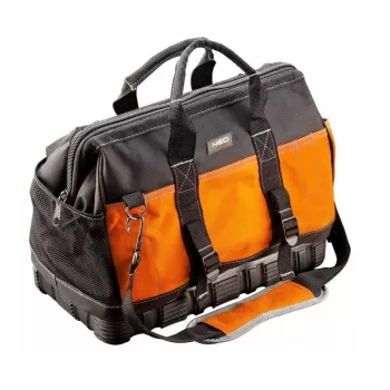 NEO TOOLS 84-305 Professionele Gereedschapstas 40 x 22 x 33 cm, Nylon 600D, 18 Vakken, 15 kg Draagvermogen