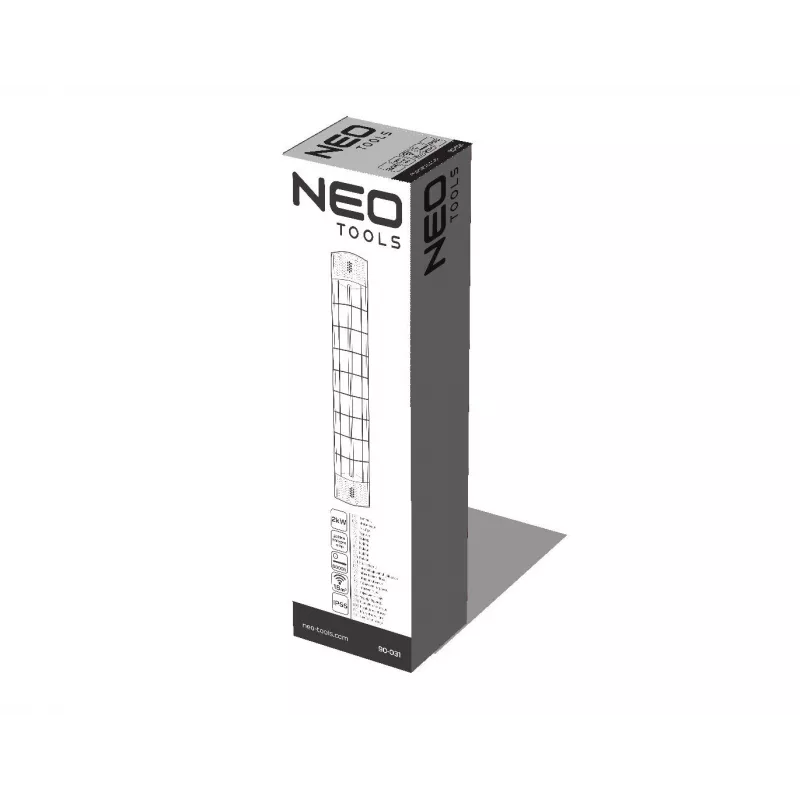 NEO TOOLS 90-031 infrarood heater 2000 W zwart IP44 wand-/plafondmontage