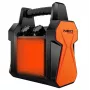 NEO Tools 90-061 elektrische heteluchtkachel 3000W, 2 verwarmingsstanden, ventilatormodus, instelbare thermostaat, oververhittingsbeveiliging, zwart/oranje