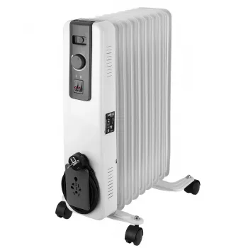 NEO TOOLS 90-152 olieradiator 2000W 9 ribben, wit/grijs