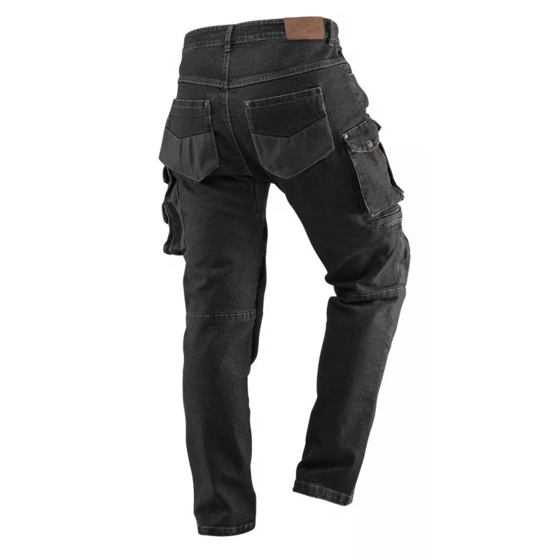 NEO TOOLS DENIM werkbroek, zwart, maat L