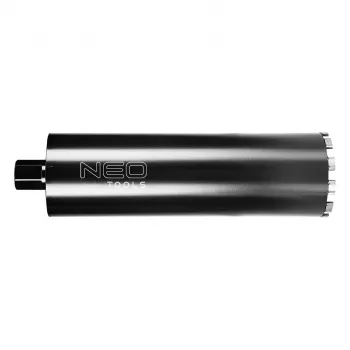 NEO TOOLS diamantkernboor 132 mm x 470 mm, 1 1/4 inch UNC-schroefdraad, natboren voor gewapend beton en metselwerk