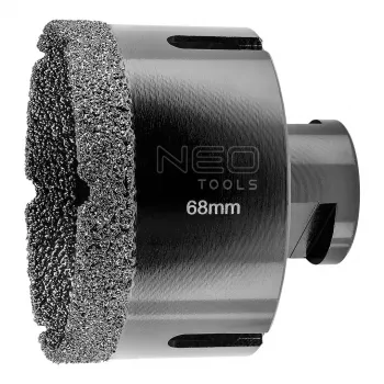 NEO TOOLS diamantkroonboor 68 mm x M14 voor porselein, graniet en natuursteen