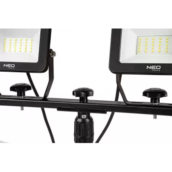 NEO TOOLS dubbele straler 2x50W SMD LED 8500lm 230V op statief 1,8m